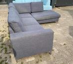!!ACTIE!! Donkerblauwe hoekbank, gratis levering, 250 tot 300 cm, Verzenden, Hoekbank, Zo goed als nieuw