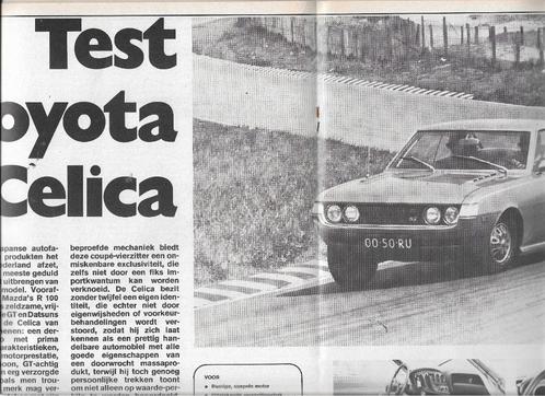 Roadtest Toyota CELICA, Autovisie, 1971., Boeken, Auto's | Folders en Tijdschriften, Nieuw, Toyota, Ophalen of Verzenden