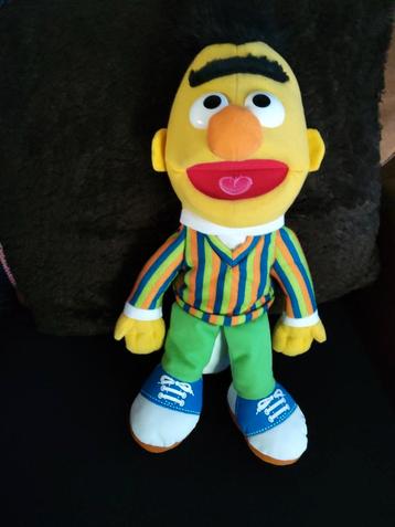 Vintage Retro Bert en Ernie handpoppen poppenkastpoppen  beschikbaar voor biedingen