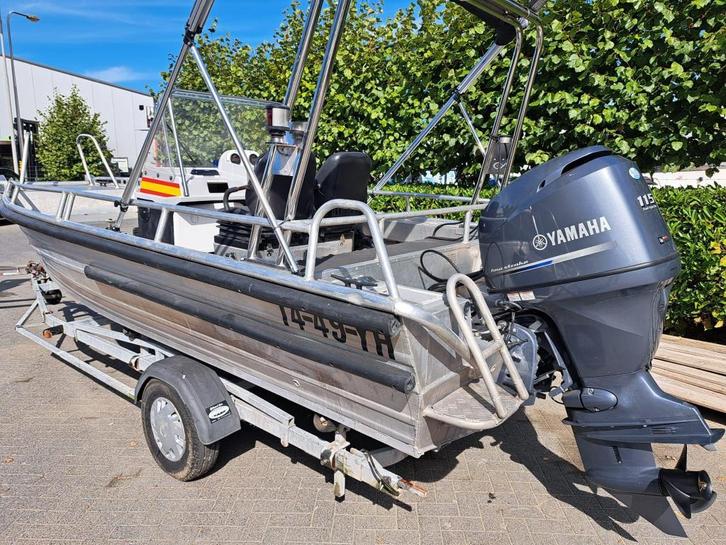 Master 540 Aluminium werk / haven meester boot, Watersport en Boten, Vis- en Consoleboten, Gebruikt, Tot 10 pk, 3 tot 6 meter