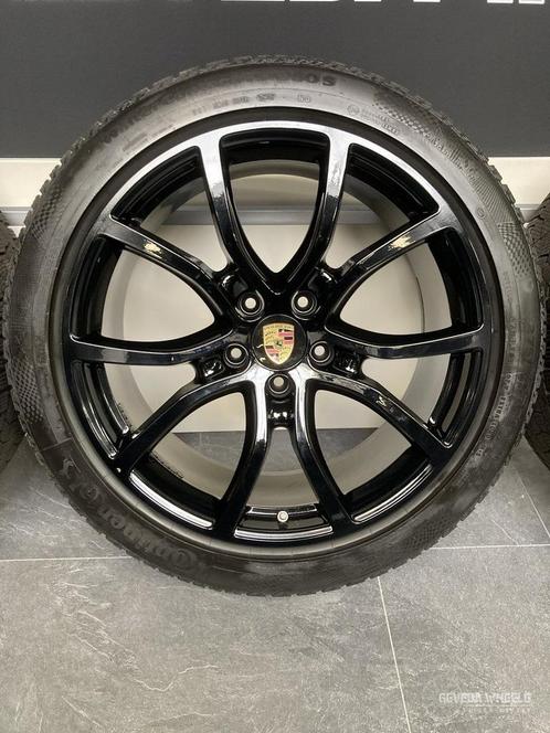 21” originele Porsche Cayenne 9Y velgen + winterbanden 5x130, Auto-onderdelen, Banden en Velgen, Banden en Velgen, Winterbanden