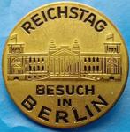 Speld Reichstag Besuch in Berlin - vintage, Verzamelen, Speldjes, Pins en Buttons, Stad of Land, Button, Zo goed als nieuw, Verzenden