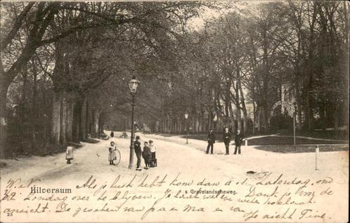 Hilversum 's Gravelandscheweg  st 1902 TOPKAART, Verzamelen, Ansichtkaarten | Nederland, Gelopen, Noord-Holland, Voor 1920, Ophalen of Verzenden
