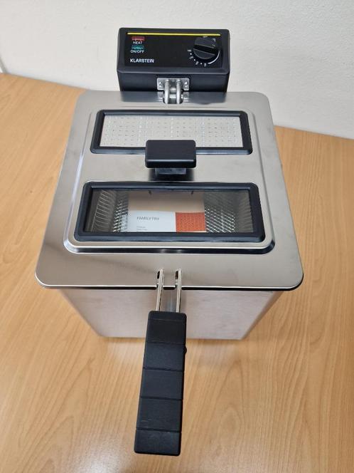Klarstein Family Fry Fryer - 3000W, kookmand volgens XXL-con, Witgoed en Apparatuur, Frituurpannen, Nieuw, 4 liter of meer, Ophalen