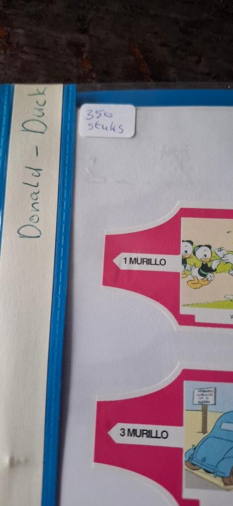 Sigarenbandjes Donald Duck, Ophalen