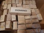 60 houten schuifdoosjes om zelf te decoreren, met domino, Verzenden, Zo goed als nieuw, Materiaal