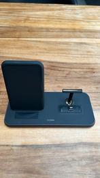Als nieuw: ZENS aluminium 3in1 draadloze snellader 10W Zwart, Ophalen of Verzenden, Zo goed als nieuw, Apple iPhone