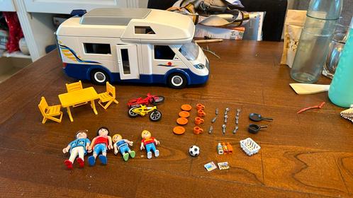 Playmobile grote familie campeerwagen - COMPLEET, Kinderen en Baby's, Speelgoed | Playmobil, Zo goed als nieuw, Ophalen of Verzenden