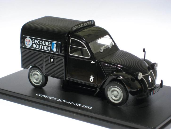 Citroen 2CV AU Besteleend Gendarmerie Pechhulp Hachette 1:24, Hobby en Vrije tijd, Modelauto's | 1:24, Nieuw, Auto, Overige merken