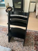 Stokke tripptrapp zwart, Ophalen, Zo goed als nieuw, Meegroeistoel