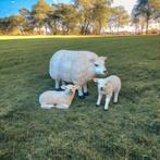 Beeld schaap, beeld koe, beeld kalf, beeld geit, beeld ezel, Ophalen, Nieuw, Kunststof, Dierenbeeld