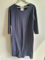 Blauwe jurk met grijze streep XL, Kleding | Dames, Jurken, Gedragen, Maat 42/44 (L), Ophalen of Verzenden