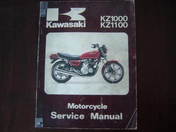 Kawasaki KZ1000 KZ1100 1981 motorcycle service manual Z1000 beschikbaar voor biedingen