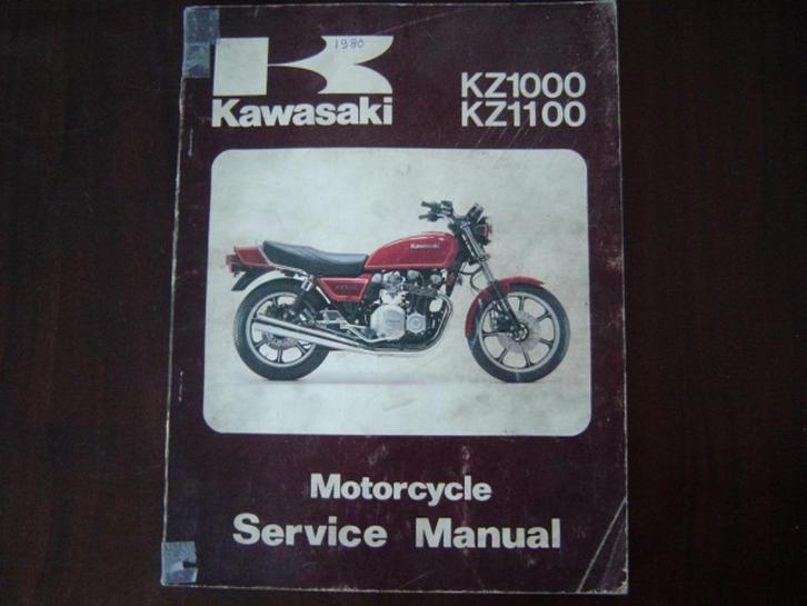 Kawasaki KZ1000 KZ1100 1981 motorcycle service manual Z1000, Motoren, Handleidingen en Instructieboekjes, Kawasaki, Ophalen of Verzenden