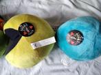 Pac Man Pluche Vintage Ghost Blue & Pac Man Geel Collector, Nieuw, Ophalen of Verzenden