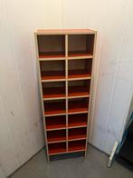 Rode Kast met 14 vakken, Huis en Inrichting, Kasten | Boekenkasten, Ophalen, Minder dan 50 cm, Gebruikt, 100 tot 150 cm