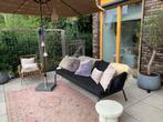 Tuinbank Buitenbank Loungebank zwart aluminium 207x80x74, Tuin en Terras, Tuinbanken, Ophalen, Aluminium