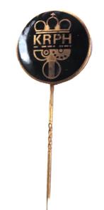 PTT  Speldje metaal  emaille KRPH   1982, Verzenden, Zo goed als nieuw, Overige onderwerpen, Speldje of Pin