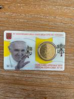 Vaticaan 50 Eurocent 2019 - Officiële Coin Card N. 10, Ophalen of Verzenden, Koningin Beatrix, 5 cent, Losse munt