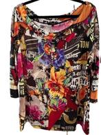 Prachtige luxe Claudia Strater top multicolor motief 46, Overige kleuren, Verzenden, Maat 46/48 (XL) of groter, Zo goed als nieuw