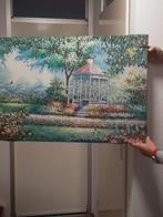 Schilderij prieeltje heel mooi ,,kan niet opgestuurd worden, Antiek en Kunst, Ophalen of Verzenden