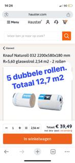 Glaswol isolatie 180 mm 12m2, Doe-het-zelf en Verbouw, Isolatie en Afdichting, Ophalen, 10 tot 15 m², 12 cm of meer, Nieuw