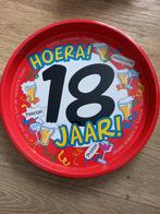 18 jaar Dienblad & Versiering, Ophalen of Verzenden, Zo goed als nieuw, Versiering, Verjaardag
