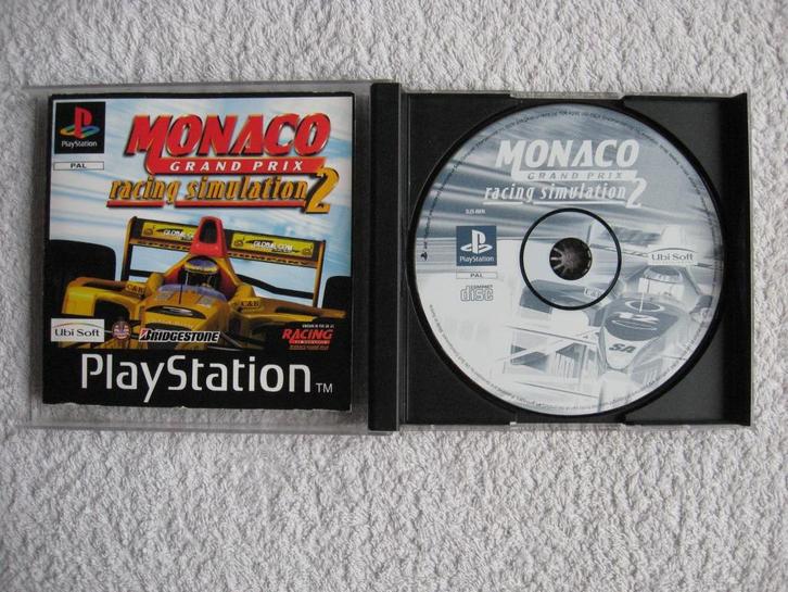 PS1 (PAL) game - MONACO Grand Prix racing simulation, Spelcomputers en Games, Games | Sony PlayStation 1, Gebruikt, Sport, 1 speler
