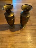 Vintage Messing Vazen Set, Huis en Inrichting, Woonaccessoires | Vazen, Overige materialen, Gebruikt, Verzenden, Geel