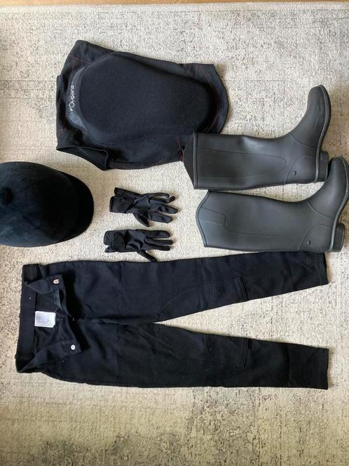 Set paardrijkleding – Fouganza (Decathlon) – maat kind, Dieren en Toebehoren, Paardrijkleding, Zo goed als nieuw, Ophalen of Verzenden