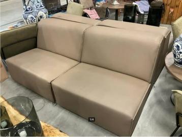 Bankje lederlook 2 zits 2 st beschikbaar voor biedingen