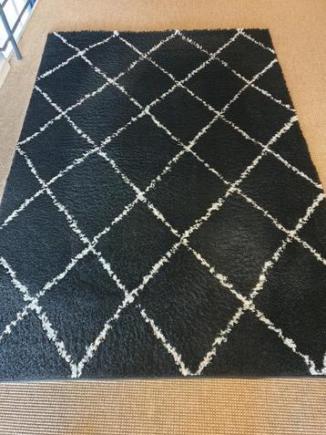 Vloerkleed, Volero, zwart/wit, hoogpolig, 230x160  beschikbaar voor biedingen