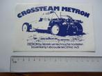 sticker oud METRON CROSS TEAM Autocross abcoude retro race, Verzenden, Zo goed als nieuw, Bedrijf of Vereniging