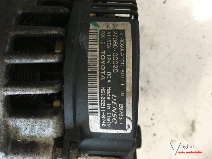 Citroen C1 Toyota Aygo Peugeot 107 1.0 2005 Dynamo, Auto-onderdelen, Motor en Toebehoren, Gebruikt, Ophalen of Verzenden