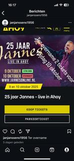2 tickets voor jannes live, Twee personen