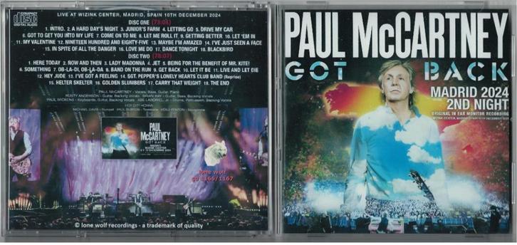 Paul McCartney - Wizink Center Madrid 2024  2-cd, Cd's en Dvd's, Cd's | Pop, Nieuw in verpakking, 2000 tot heden, Ophalen of Verzenden