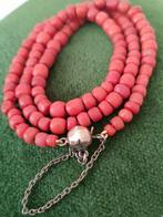 Antiek bloedkoraal met gouden slot, Sieraden, Tassen en Uiterlijk, Antieke sieraden, Ophalen of Verzenden, Goud, Ketting