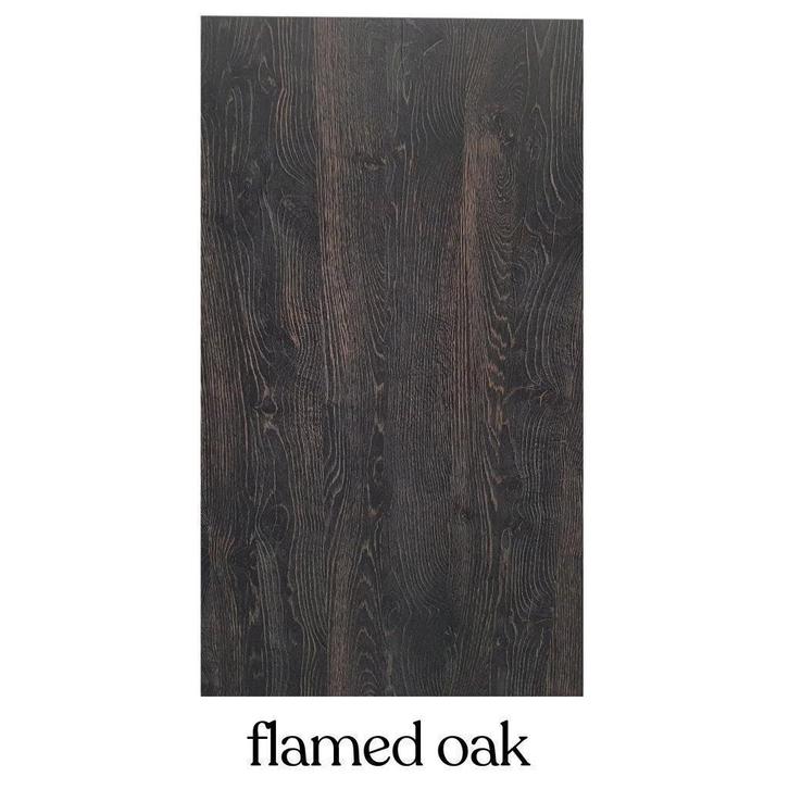 NIEUW bureaublad in kleur flamed oak, Huis en Inrichting, Bureaus, Nieuw, Ophalen