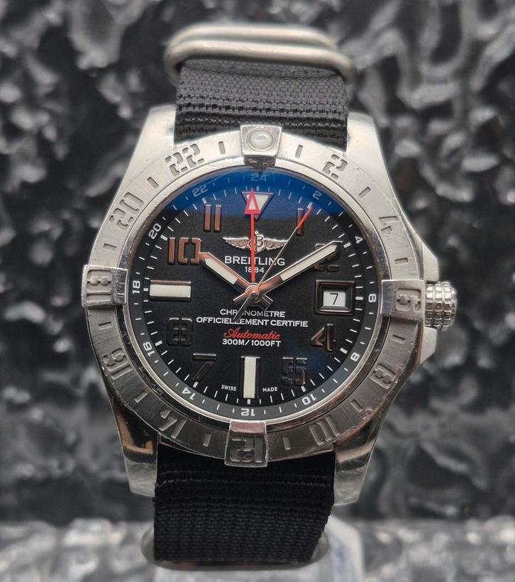 Breitling Avenger ll GMT Ref. A32390 Automaat Chronometre, Sieraden, Tassen en Uiterlijk, Horloges | Heren, Gebruikt, Polshorloge