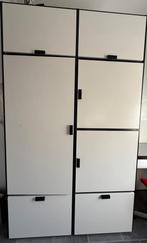 Ikea kledingkast zwart/wit, Ophalen, Kunststof, 100 tot 150 cm, 200 cm of meer
