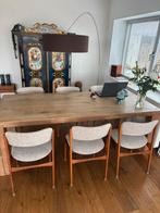 Robuuste eettafel eiken 225x100 (Roech wonen), Huis en Inrichting, Tafels | Eettafels, Ophalen, Gebruikt, 100 tot 150 cm, Ruig en robuust