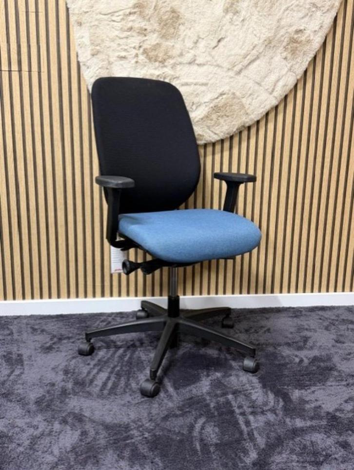 Bureaustoel Giroflex 353 (Ergonomisch/Arbo), Huis en Inrichting, Bureaustoelen, Gebruikt, Bureaustoel, Blauw, Ergonomisch, Ophalen of Verzenden