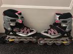 Skeelers maat 40 (valt als 39) + beschermers, Sport en Fitness, Skeelers, Zo goed als nieuw, Inline skates 4 wielen, Dames, Ophalen