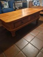 Massief Eiken Salontafel met Lades, Huis en Inrichting, Tafels | Salontafels, Gebruikt, Eikenhout, Ophalen of Verzenden, Landelijk
