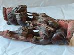 Antieke houten foo dogs uit China, Antiek en Kunst, Ophalen of Verzenden