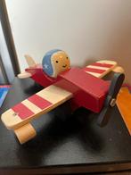 Houten vliegtuig met piloot, Ophalen of Verzenden, Zo goed als nieuw