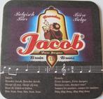 bierviltje Broeder Jacob brune - met tekst van Vader Jacob, Verzamelen, Biermerken, Ophalen of Verzenden, Zo goed als nieuw, Viltje(s)