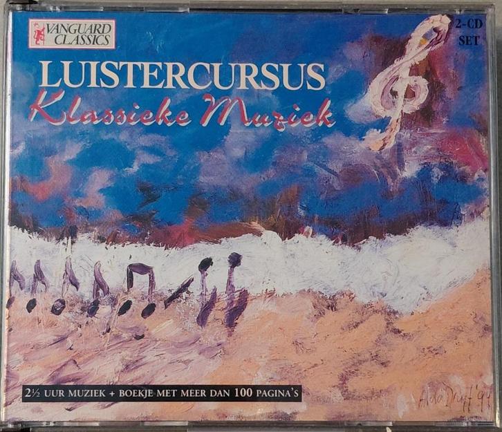 CD: Luistercursus Klassieke Muziek: dubbel CD met boekje, Cd's en Dvd's, Cd's | Klassiek, Zo goed als nieuw, Overige typen, Ophalen of Verzenden