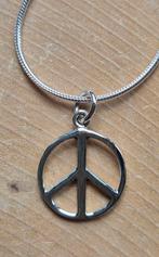 Zilveren kettinghanger Peace, Nieuw, Ophalen of Verzenden, Kruis of Symbool, Zilver
