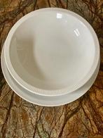 Cannelee wit ribbel servies dinerbord 2 diepe borden schalen, Huis en Inrichting, Keuken | Servies, N, N, Ophalen of Verzenden